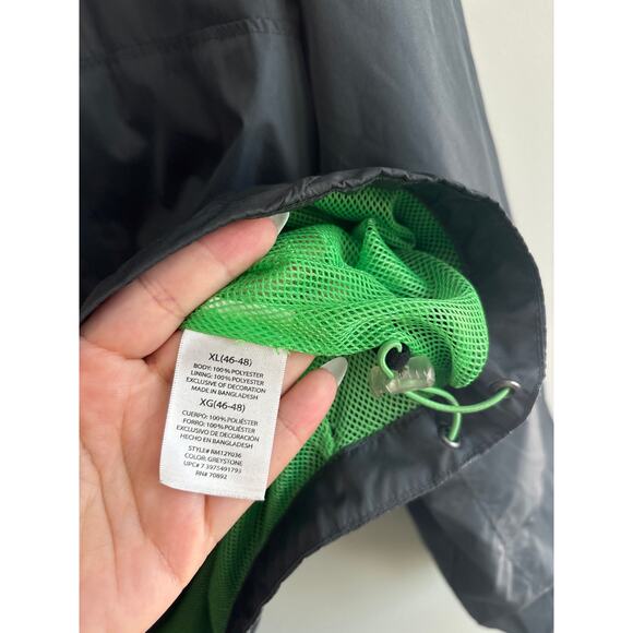 Starter Windbreaker Zip Up Jacket Gray Size XL - Picture 4 of 6